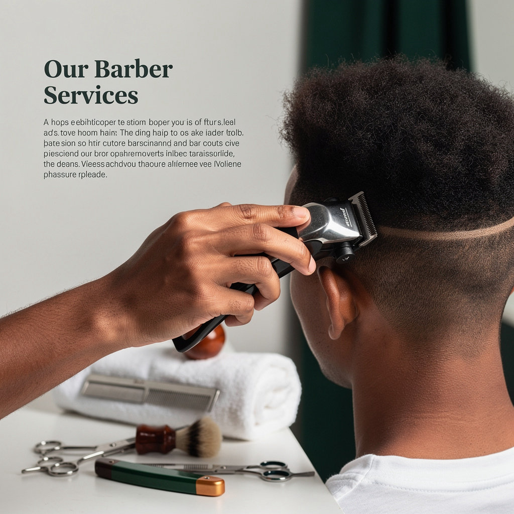 K Lead Barber professional barber providing expert haircut and fade services in Harding