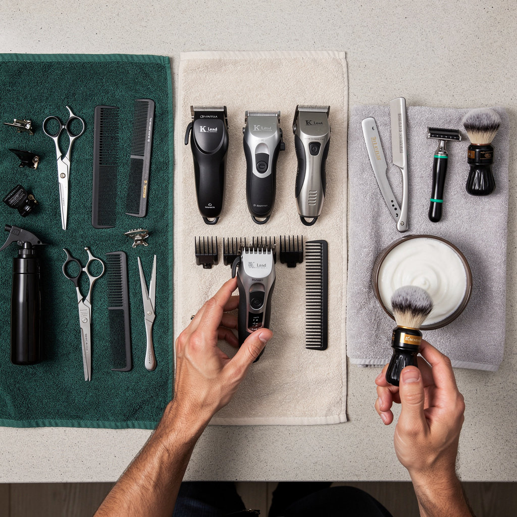 K Lead Barber professional barber services - haircuts, fades, and shaves in Harding